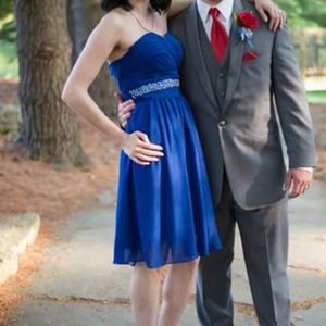 Sapphire blue dress